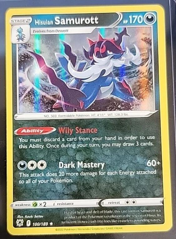 samurott pokemon card price Hisuian Samurott Pokémon TCG Cards for sale