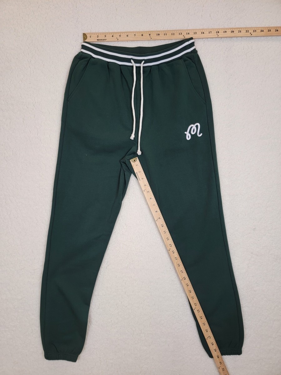 【MALBON】 Malbon Script Sweatpants ■MAN / 追跡付 Malbon Golf Script Unisex Fairway Green Sweatpants LARGE