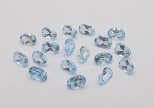 Blau Topas natürlich abgebaut hellblau 0,54 ct Oval 6mm x 4mm  Edelstein