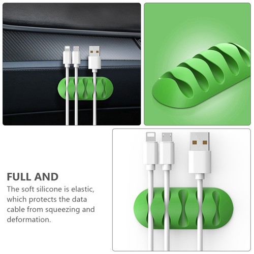 4 PCS Drahtfixierer Büro Fräulein Kabel-Organizer Desktop-Kabelmanagement-Clips - Bild 9 von 12