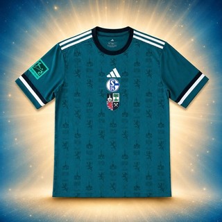 adidas FC Schalke 04 Sondertrikot Stadt Gelsenkirchen Bergmann Edition Größe XL