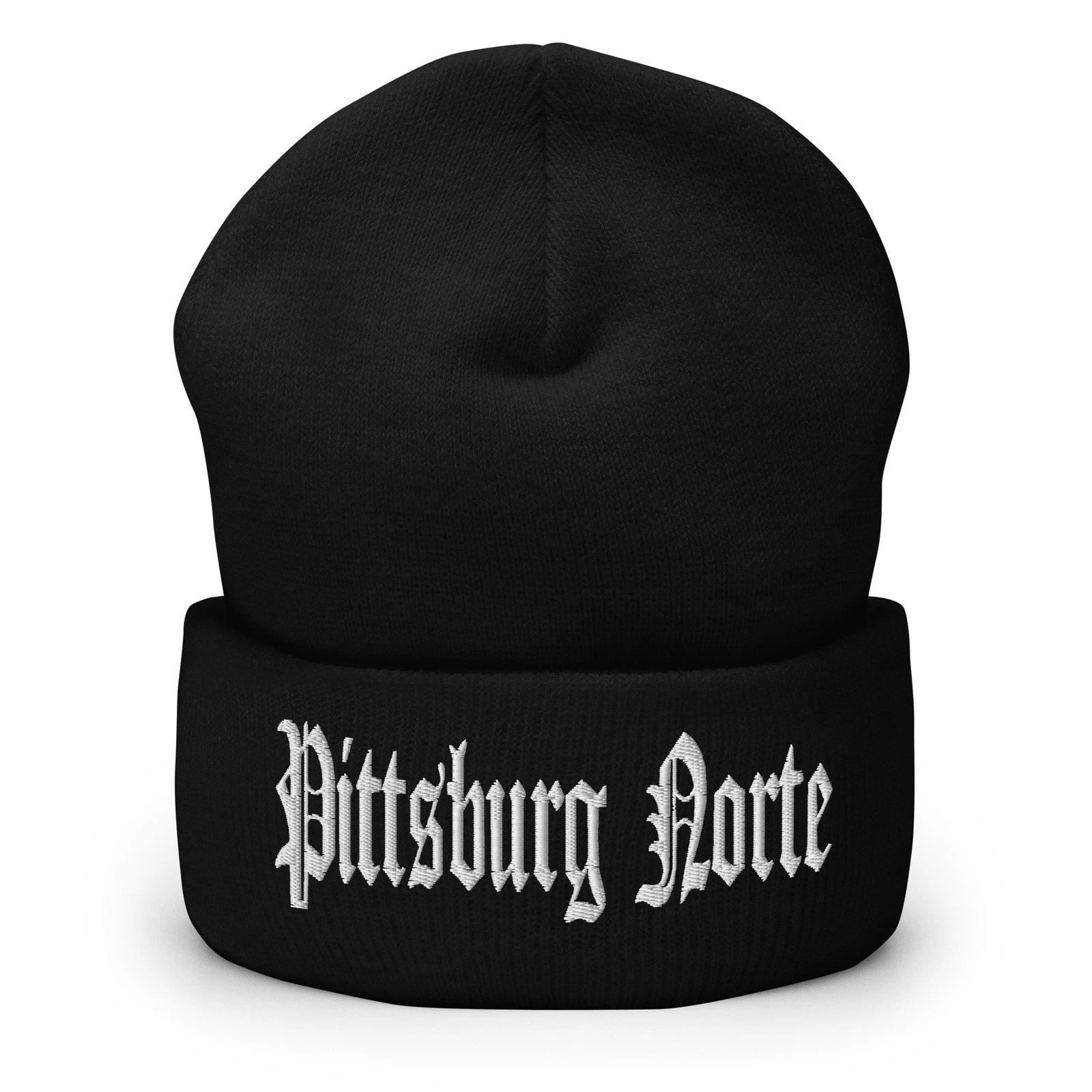 Pittsburg Norte Cuffed Beanie 925 California Streetwear Winter Knit Hat Black