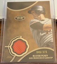2019 Topps Tier One Buster Posey Orange Jersey Relic #T1R-BP /375 Giants