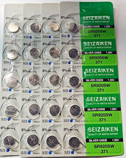 371 SEIKO/SEIZAIKEN 20PK SR920SW SR920 SILVER OXIDE GREAT EXP 2032 FREE SHIP