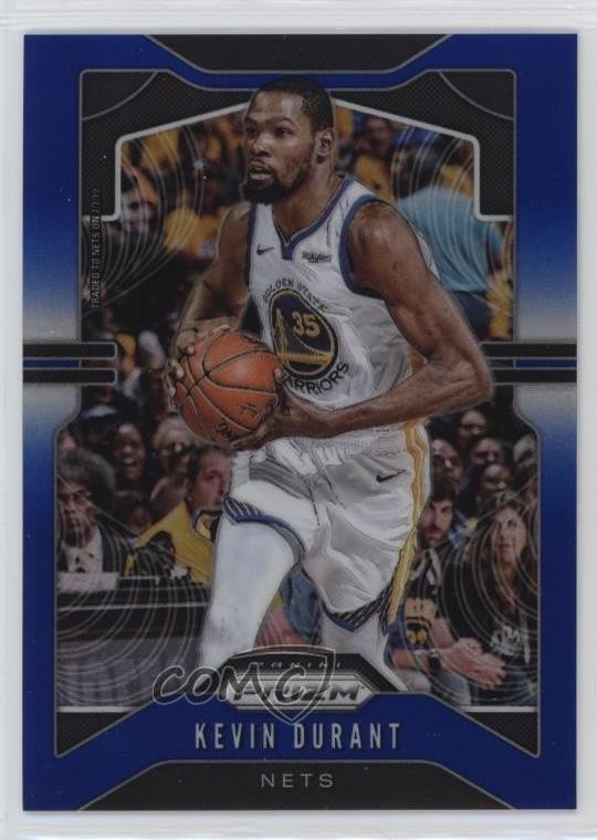 2019-20 Panini Prizm Blue Prizm /199 Kevin Durant #210