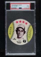 1976 MSA Discs Super Star Lunch Bags Jim Palmer PSA 9 MINT HOF 00ab