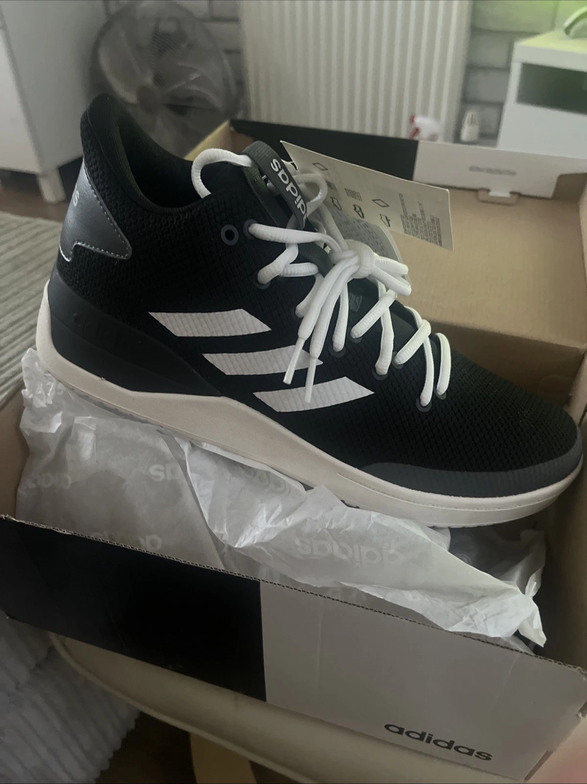 Adidas Originals B Ball scarpe da ginnastica alte anni 80 taglia 8 5 nuove