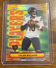 2025 Topps Chrome Football Caleb Williams Refractor Power Players Bears 