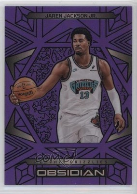 2024-25 Panini Obsidian Electric Etch Purple Flood /75 Jaren Jackson Jr #16 4k8