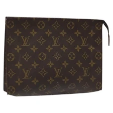 LOUIS VUITTON Monogram Poche Toilette 26 Pouch M47542 LV Auth yk17528