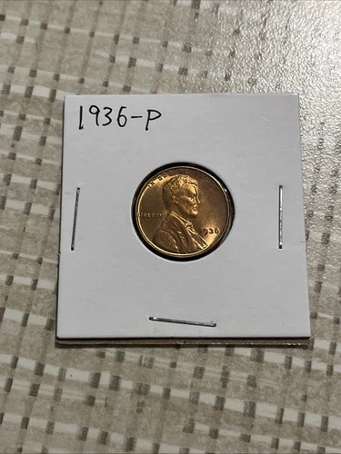 1936 Lincoln Cent GEM BU RED