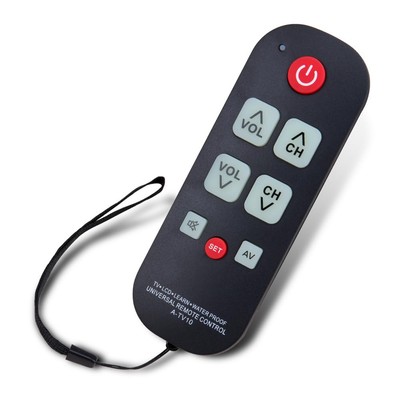 New A-TV10 Universal Waterproof Learning Remote for All Brand TV W Large Buttons