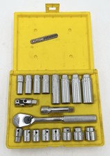 Mac Tools 38 Ratchet Socket Set Deepshallow W Case Metric 10-19 X6 Xd6 Mac Tools 38 Ratchet Socket Set Deepshallow W Case Metric 10-19 X6 Xd6