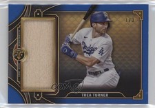 2022 Topps Triple Threads Single Jumbo Relics Sapphire 1/3 Trea Turner 3hd