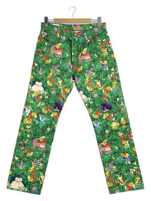 Levi s 551Z AUTHENTIC STRAIGHT POKEMON GARDEN Pants Men s Size 33 Cotton Green