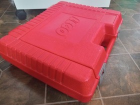 LEGO 1985 Vintage Red Plastic Carrying/Storage Case Snap Lid Clean
