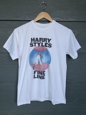 HS Harry Styles Fine Line World Tour Shirt Adult Size Medium Short Sleeve White