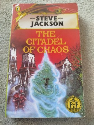 Fighting Fantasy - The Citadel of Chaos, Book 2, Mint condition adventure sheet