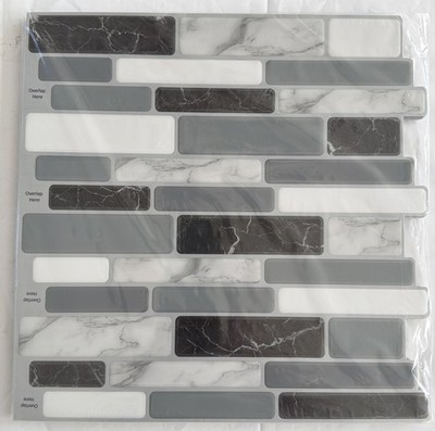 Art3d Peel and Stick Backsplash 12x12 inch Self-Adhesive Subway Wall Tiles(10P)