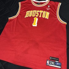 Vtg Reebok Houston Rockets Tracy McGrady Jersey 2XL Hardwood Classic NBA