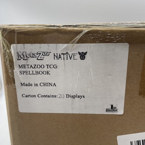 MetaZoo TCG 1st Edition Native Spellbook SEALED CASE of 20 Boxes! - Picture 2 of 3