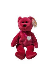 Ty Valentina the Red Bear Beanie Baby 1998 Hang Tag /1999  Tush Tag RARE