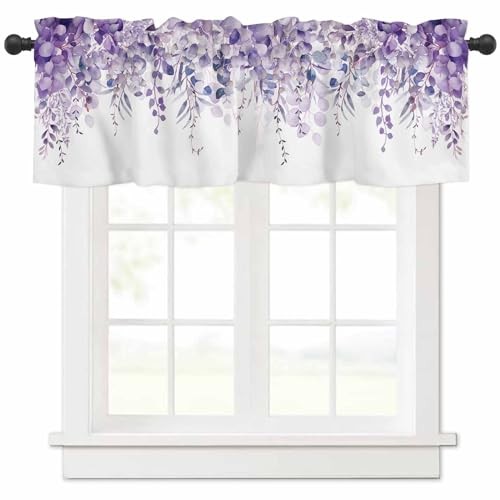 Cenefa de cortina 42" x 18", púrpura 42" W x 18" L (paquete de 1) Springdra63614 - Imagen 1 de 7