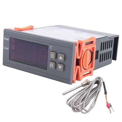 2X(Digitaler Temperatur Regler -99-400 Grad PT100 M8 Sonden Thermoelement S2616