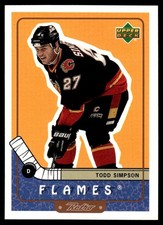 1999-00 Upper Deck Retro Todd Simpson Calgary Flames #10