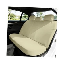Beige HZEL Car Back Seat Cover - Elastic Scratch Proof - Non-Slip - Beige