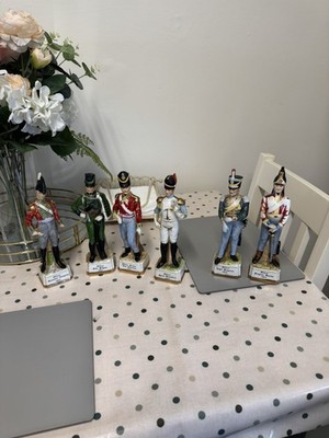Alfretto Französischer Napoleon 6 x Militär Porzellan Figuren 