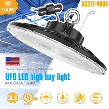 150W LED UFO High Bay Light Commercial Warehouse Shop Light Fixtures AC277~480V