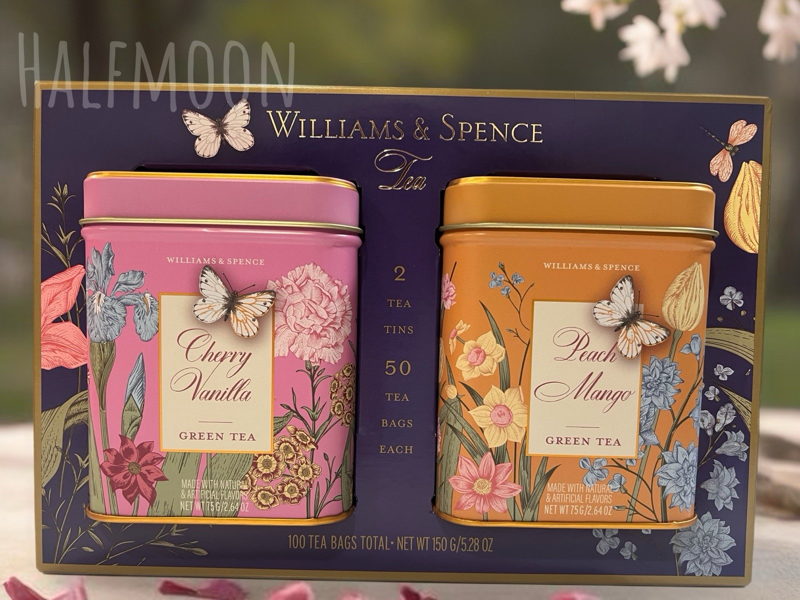 Set Cherry Vanilla + Peach Mango 2 Tin Gift Box