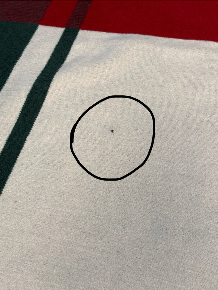 Vintage Ibena Fleece Plaid Throw Blanket 75” X 55” Reversible 2 Flaws Colorful - Image 3 of 4