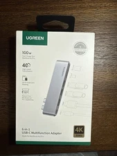 Ugreen USB C Hub Adapter for MacBook Pro and MacBook Air Silver New Sealed!