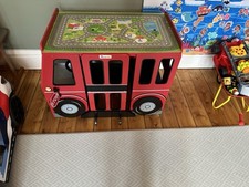 Big Red Bus Play Table And Chair - Vintage
