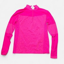 Pink long sleeve quarter zip top Size XL