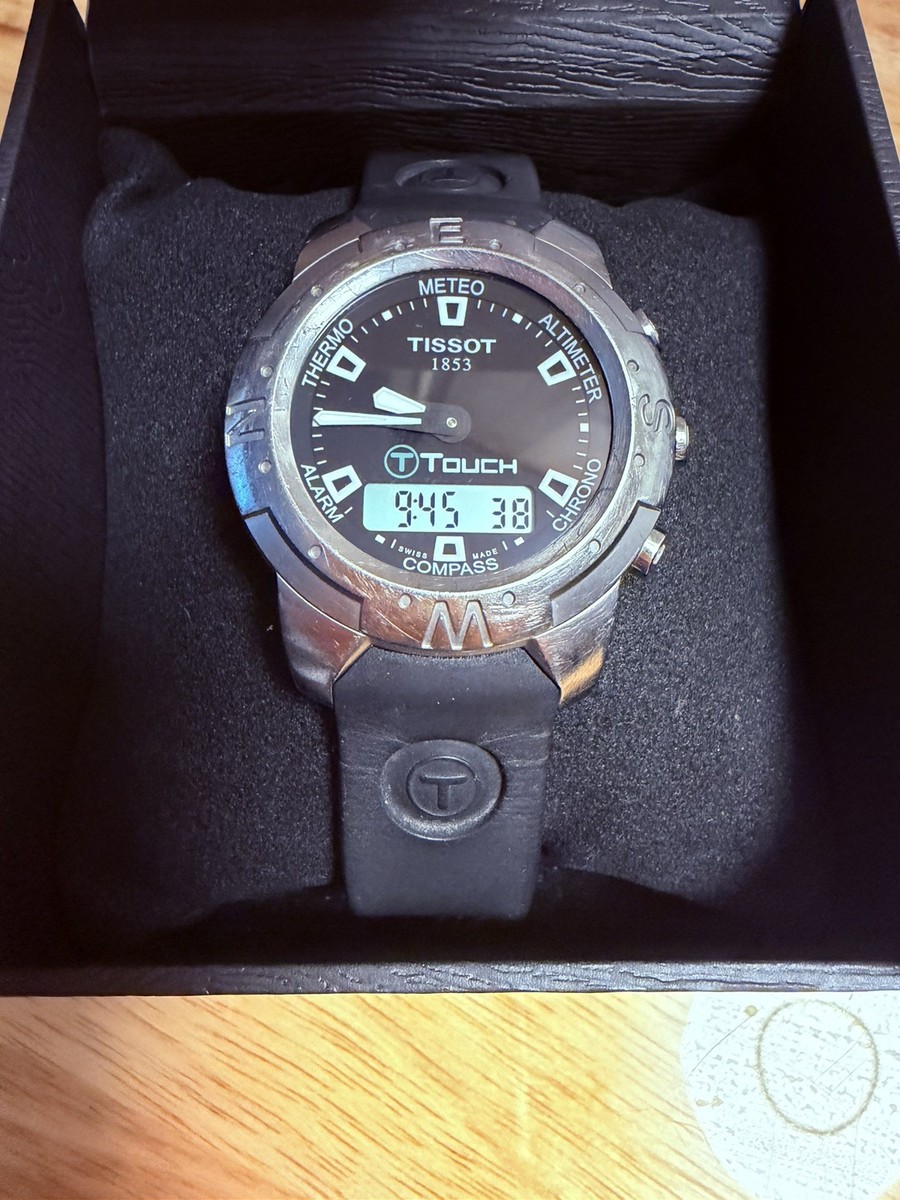 TISSOT T-TOUCH Z251/351 ジャンク Tissot Men's Watch T Touch Digiana Quartz Black Dial Z251 351-1