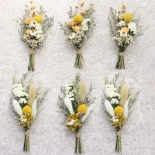 Mini Dried Flower Bouquets Pack of 6 , Dried Flower Bouquets for Card and We...