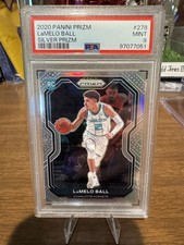 2020 Panini Prizm LaMelo Ball Rookie RC Silver Prizm #278 PSA 9 Mint Hornets
