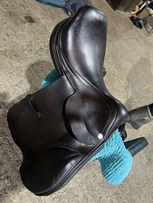 Cliff Barnsby Whitaker 17" Brown Leather Jump Saddle