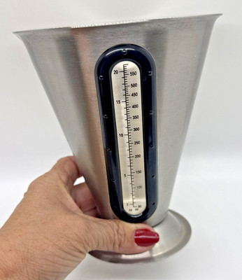 INOX 18/8 Stainless Steel Measuring Beaker   600 ml / 20 oz Kitchen Tool
