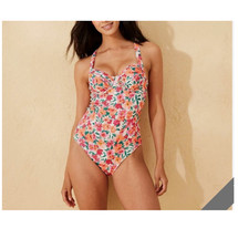 Women's Underwire High Leg Medium Coverage One Piece Swimsuit - L