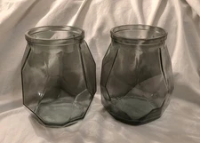Matching Origami Vases Sage Green Glass Made In Spain