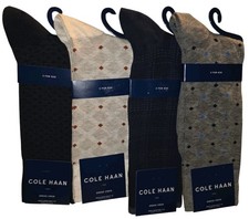 Cole Haan Dress Crew Sock  Men's Size 7-12   4 Pairs