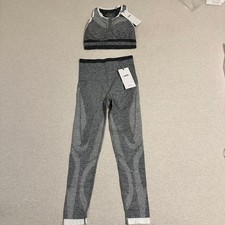 LNDR Tone 7/8 Legging  Sports Bra Set Light Grey XS/S Seamless Sculpted