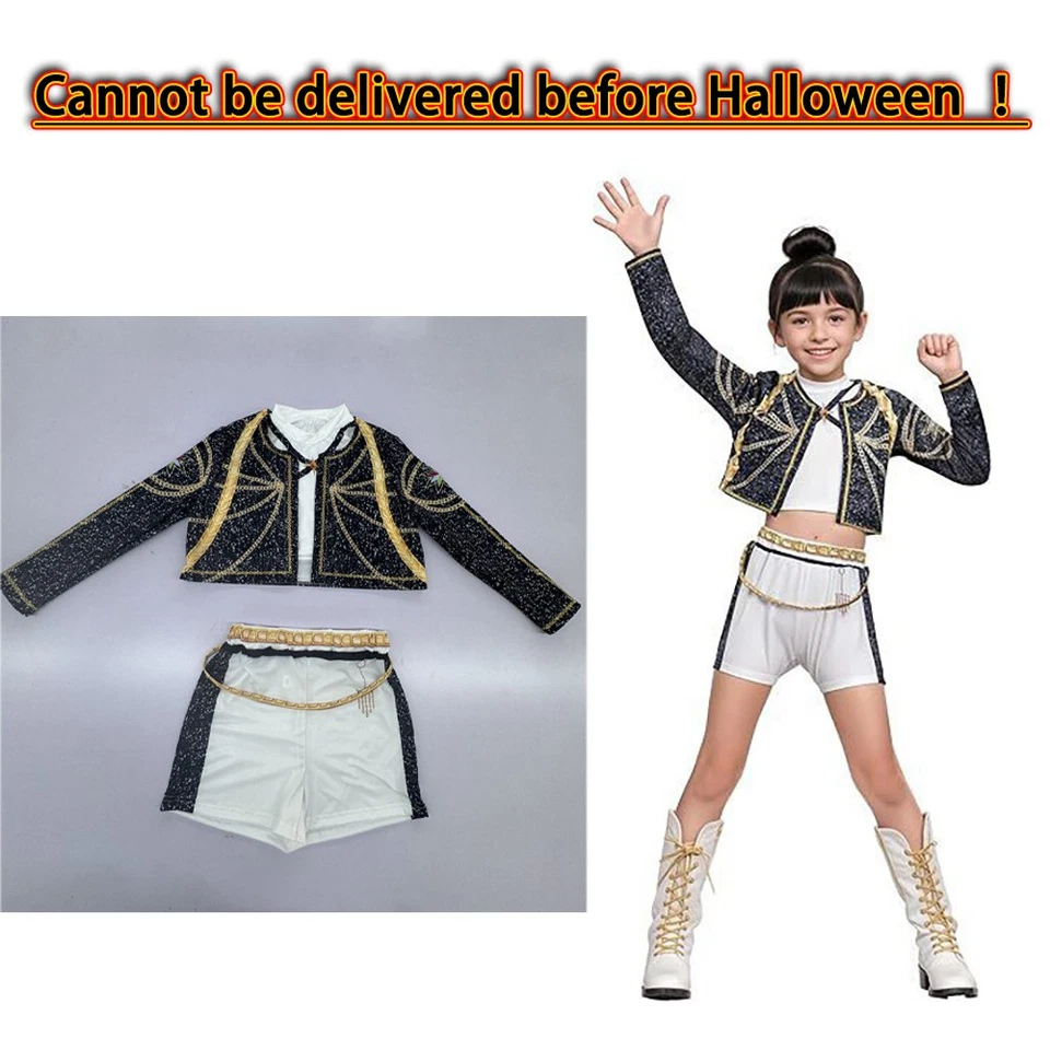 2025 KPop Cazadores de Demonios Disfraz Niños Niñas Juegos con disfraces Rumi Mira Vestido Trajes Pelucas Foto 3 de 4