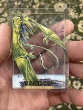 2024 SkyBox Marvel Masterpieces 92 Platinum Sauron #76 Clear Cut
