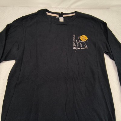 Volcom Happy Times Crew Neck Long Sleeve Graphic Shirt Mens Size Small S Black