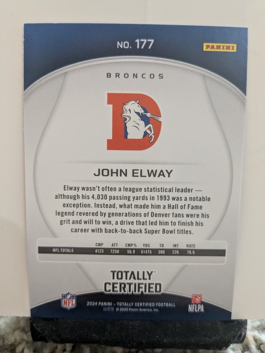 John Elway - Purple Mirror - 2024 Panini Totally Certified #177 | eBay